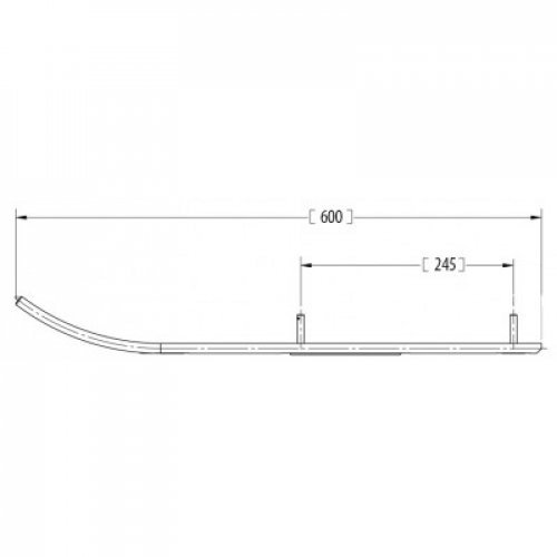 Конек лыжи BRP Skandic Wide Track/Ranger 2000 (комплект 2шт) Конек лыжи BRP Skandic Wide Track/Ranger 2000 (комплект 2шт)