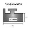 Склиз для гусеницы снегохода Polaris (профиль №15 графит) Garland Склиз для гусеницы снегохода Polaris (профиль №15 графит) Garland