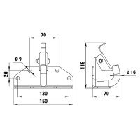 Прицепной крюк для снегохода YAMAHA Прицепной крюк для снегохода YAMAHA