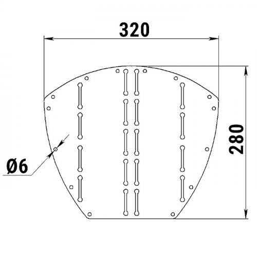 Накладка форштевня 280х320 Накладка форштевня 280х320
