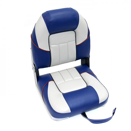 Сиденье мягкое складное Premium Centurion Boat Seat, бело-синее Сиденье мягкое складное Premium Centurion Boat Seat, бело-синее