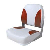 Сиденье мягкое складное Classic Low Back Seat, серо-красное (уц)